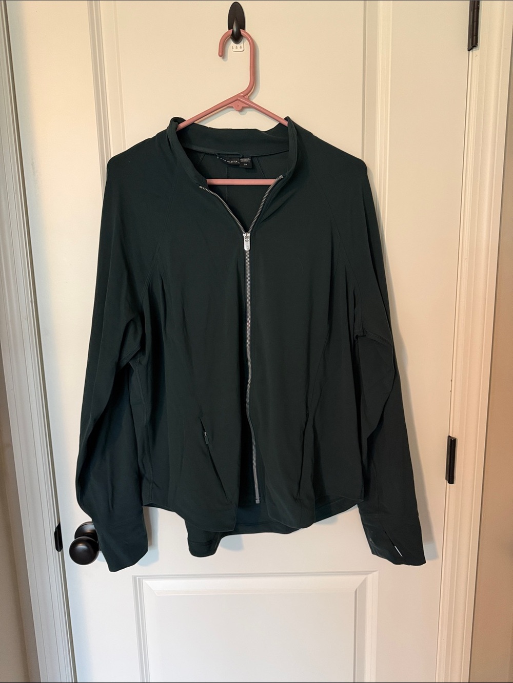 Women's Dark Green Full-Zip Athleta Jacket
